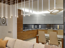 Квартира «Атмосферный минимализм», кухня . Фото № 25145, автор Art-i-Сhok 