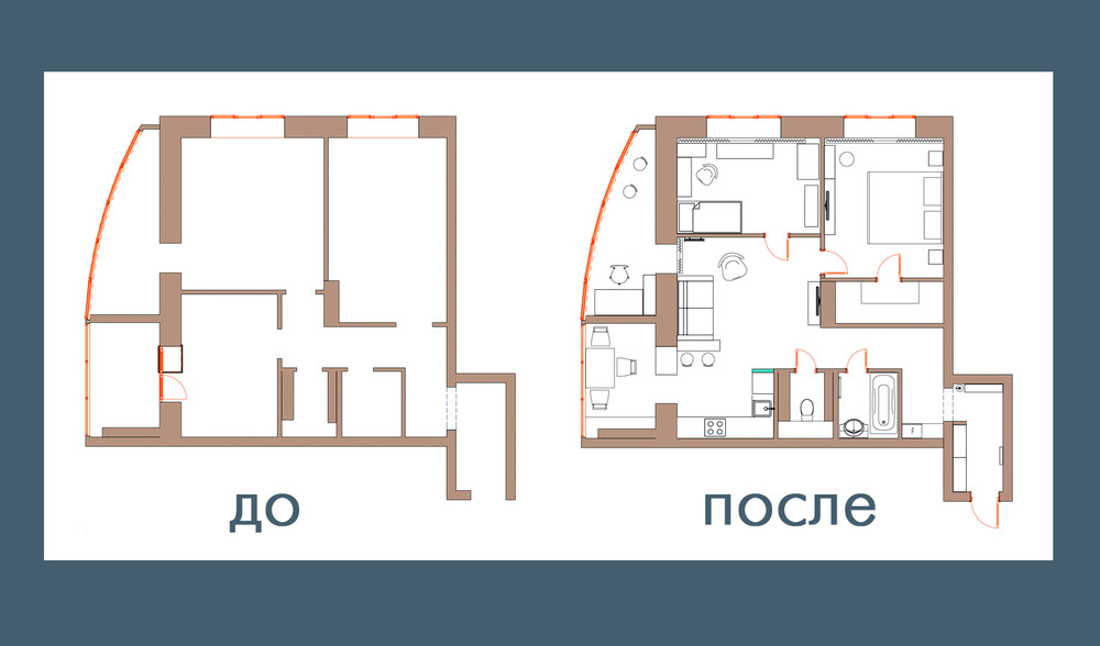 Квартира «Лофт с настроением», гостиная, фото из проекта 