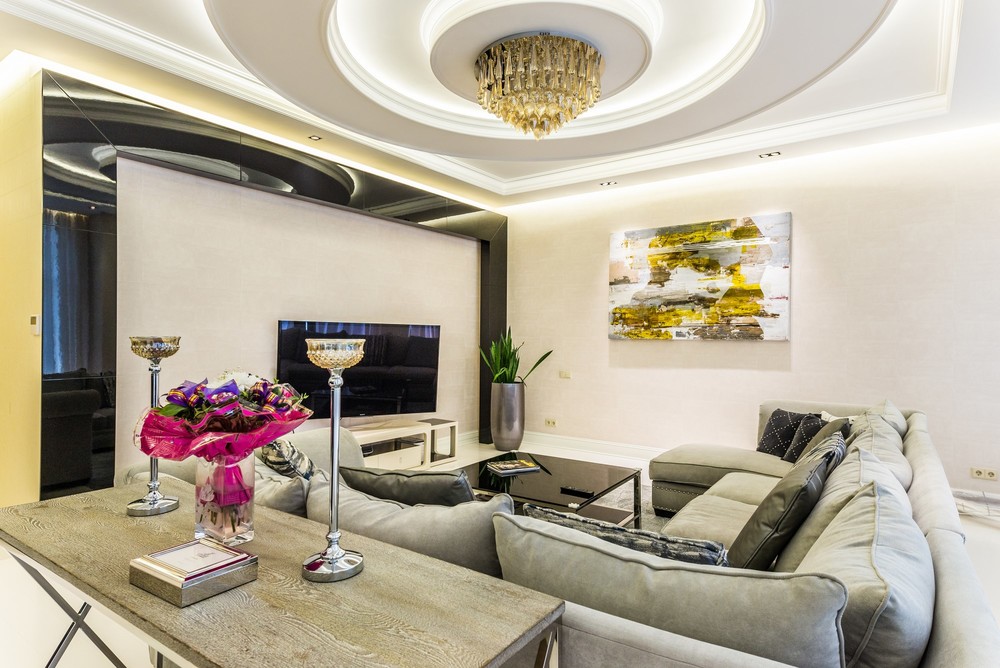 Квартира &laquo;Квартира в современном стиле,свободной планировки площадью 280 кв.м в г.Санкт-Петербурге&raquo;, гостиная, фото из проекта 