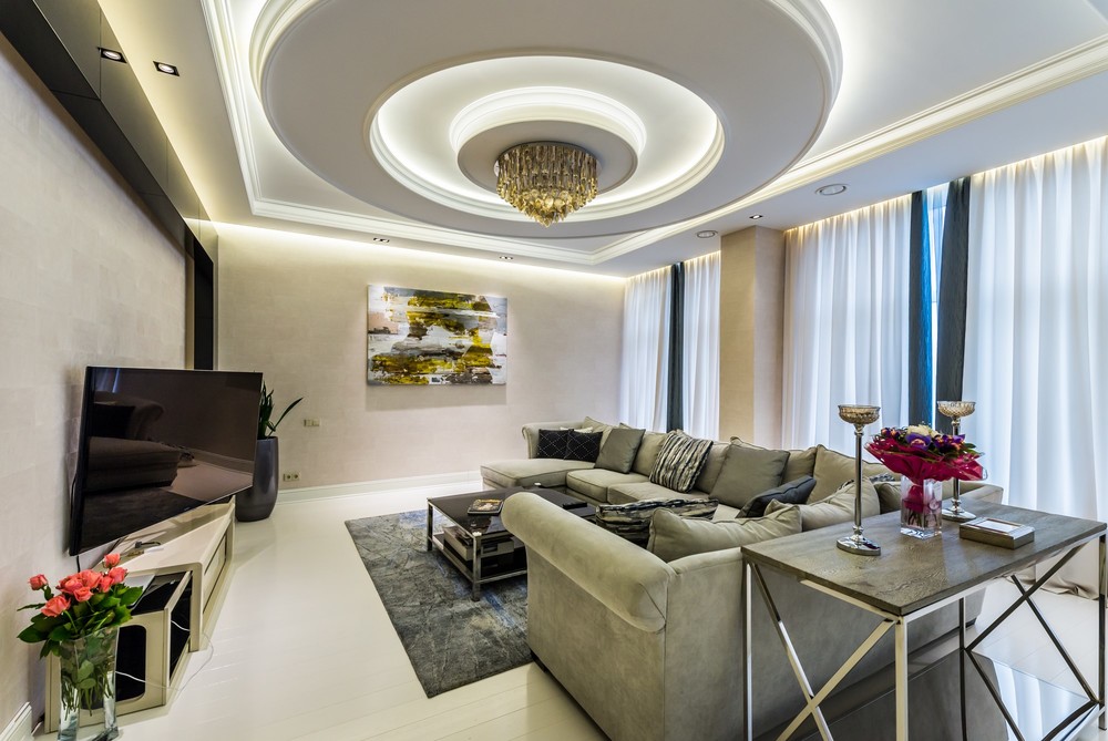 Квартира &laquo;Квартира в современном стиле,свободной планировки площадью 280 кв.м в г.Санкт-Петербурге&raquo;, гостиная, фото из проекта 