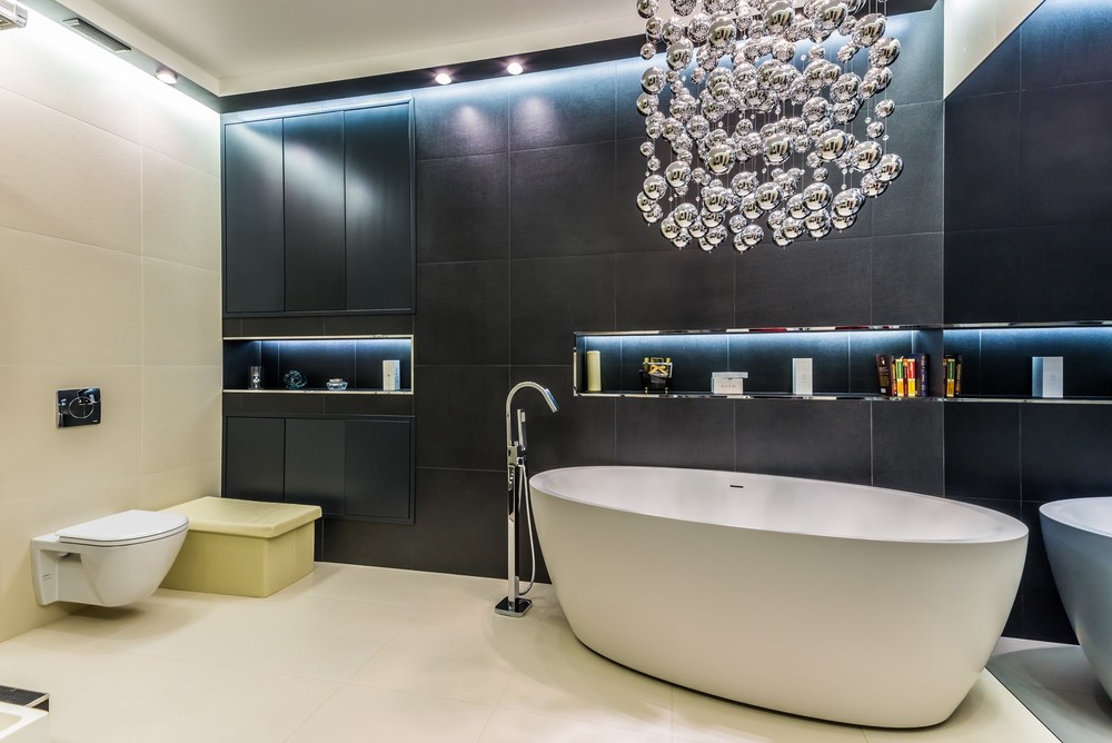 Квартира &laquo;Квартира в современном стиле,свободной планировки площадью 280 кв.м в г.Санкт-Петербурге&raquo;, ванная, фото из проекта 