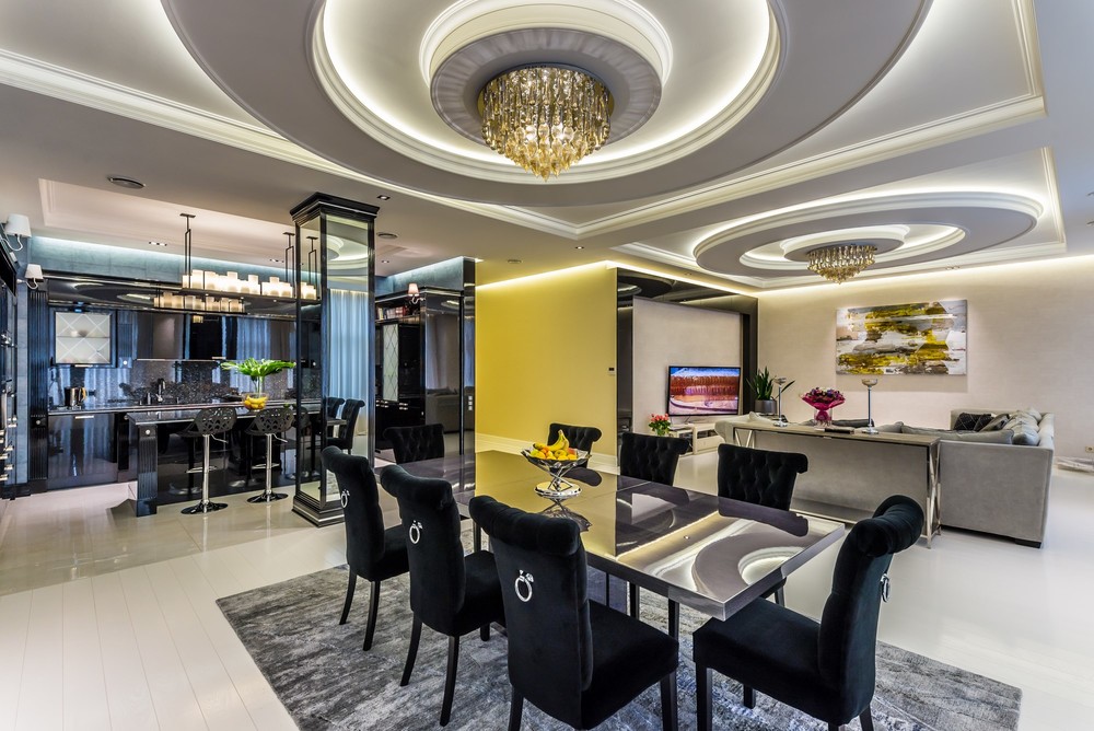 Квартира &laquo;Квартира в современном стиле,свободной планировки площадью 280 кв.м в г.Санкт-Петербурге&raquo;, кухня, фото из проекта 