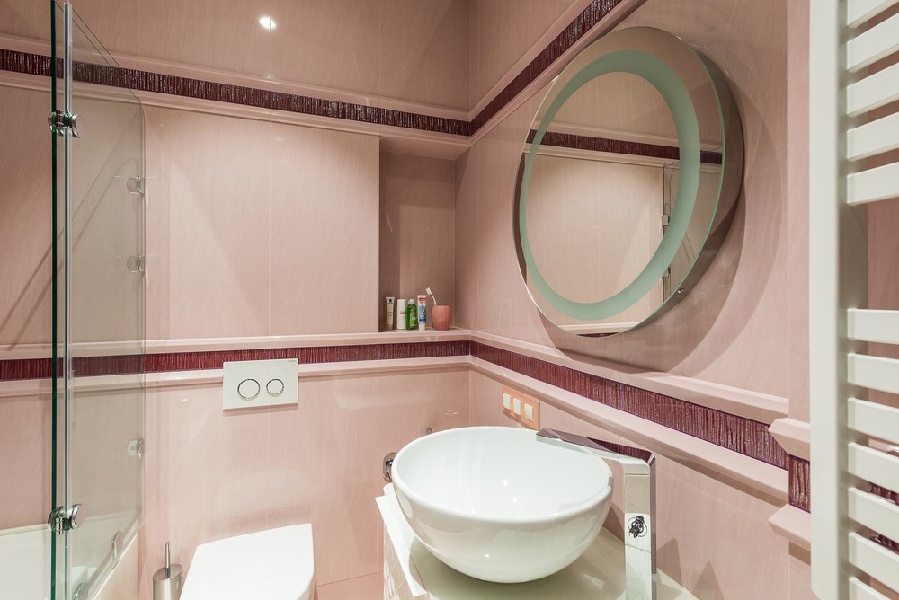 Квартира &laquo;Современный интерьер квартиры площадью 120 кв.м&raquo;, ванная, фото из проекта 