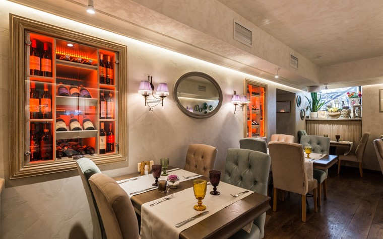 Ресторан. ресторан из проекта Ресторан грузинской кухни в центре города Санкт-Петербурга, фото №78535