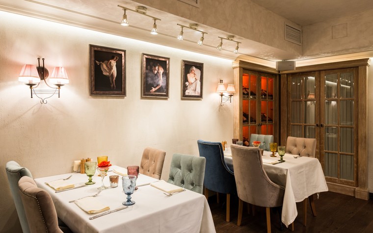 Ресторан. ресторан из проекта Ресторан грузинской кухни в центре города Санкт-Петербурга, фото №78528