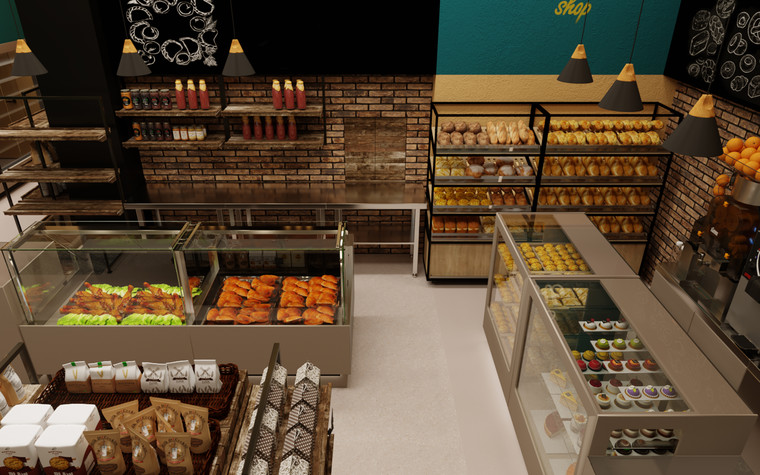 Торговая зона. торговые зоны  из проекта Магазин-пекарня, фото №104162