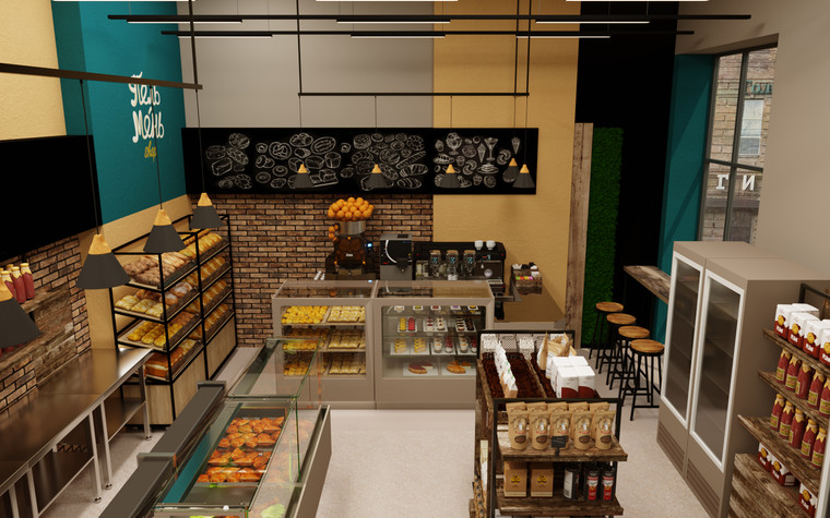 Торговая зона. торговые зоны  из проекта Магазин-пекарня, фото №104164